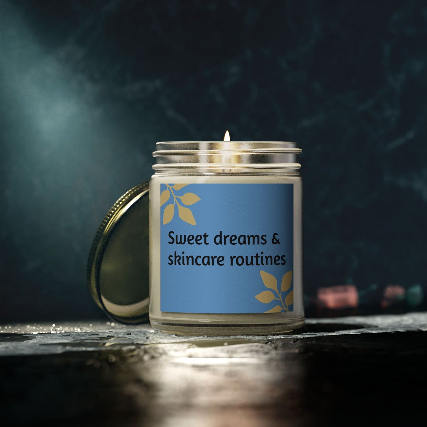 Sweet dreams and skincare routine Candles (4oz, 9oz)