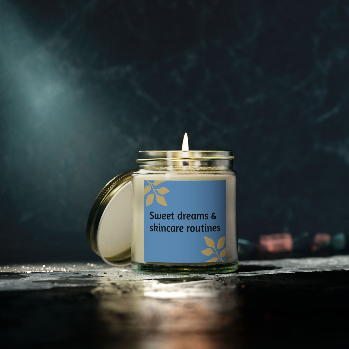 Sweet dreams and skincare routine Candles (4oz, 9oz)