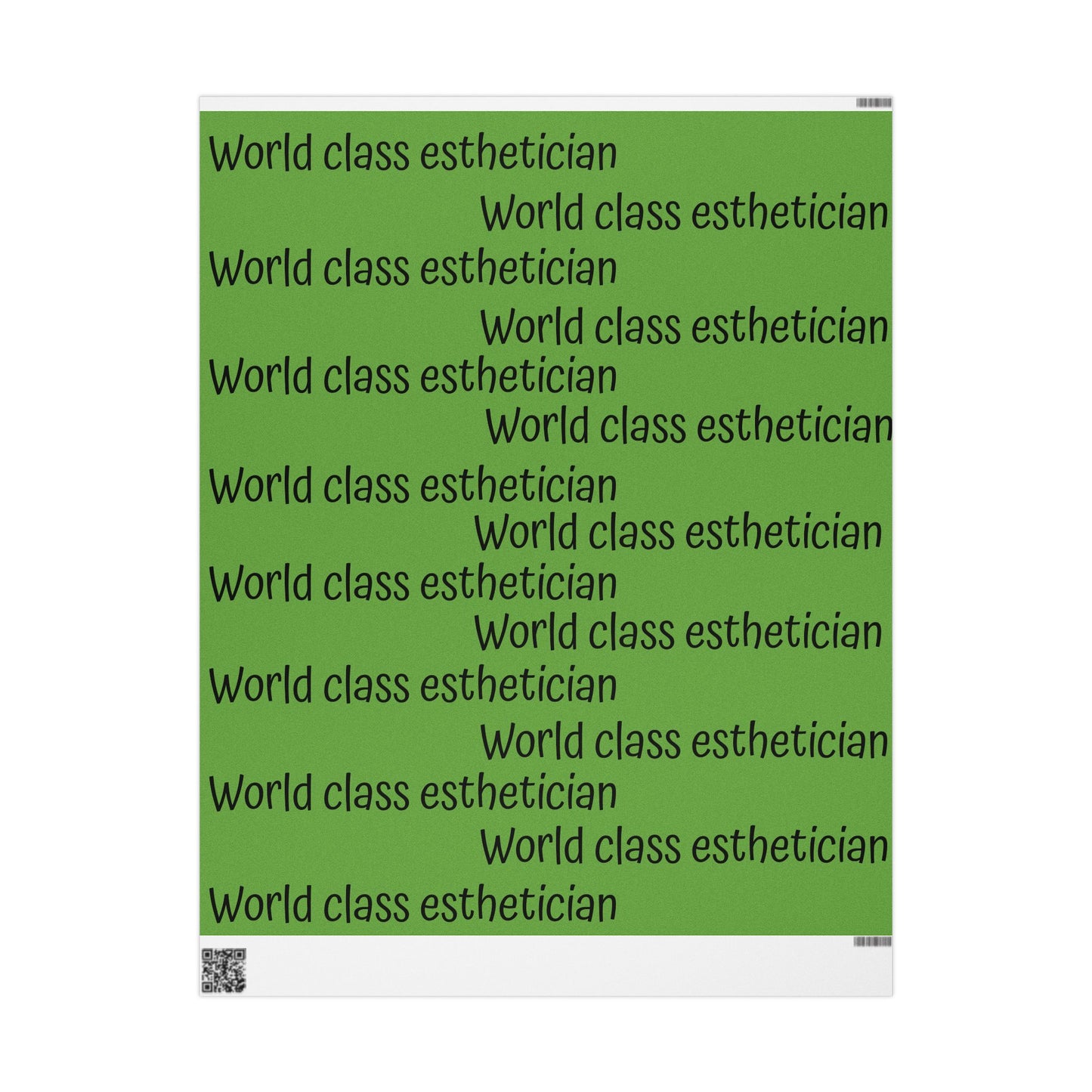 World Class Esthetician Wrapping Papers