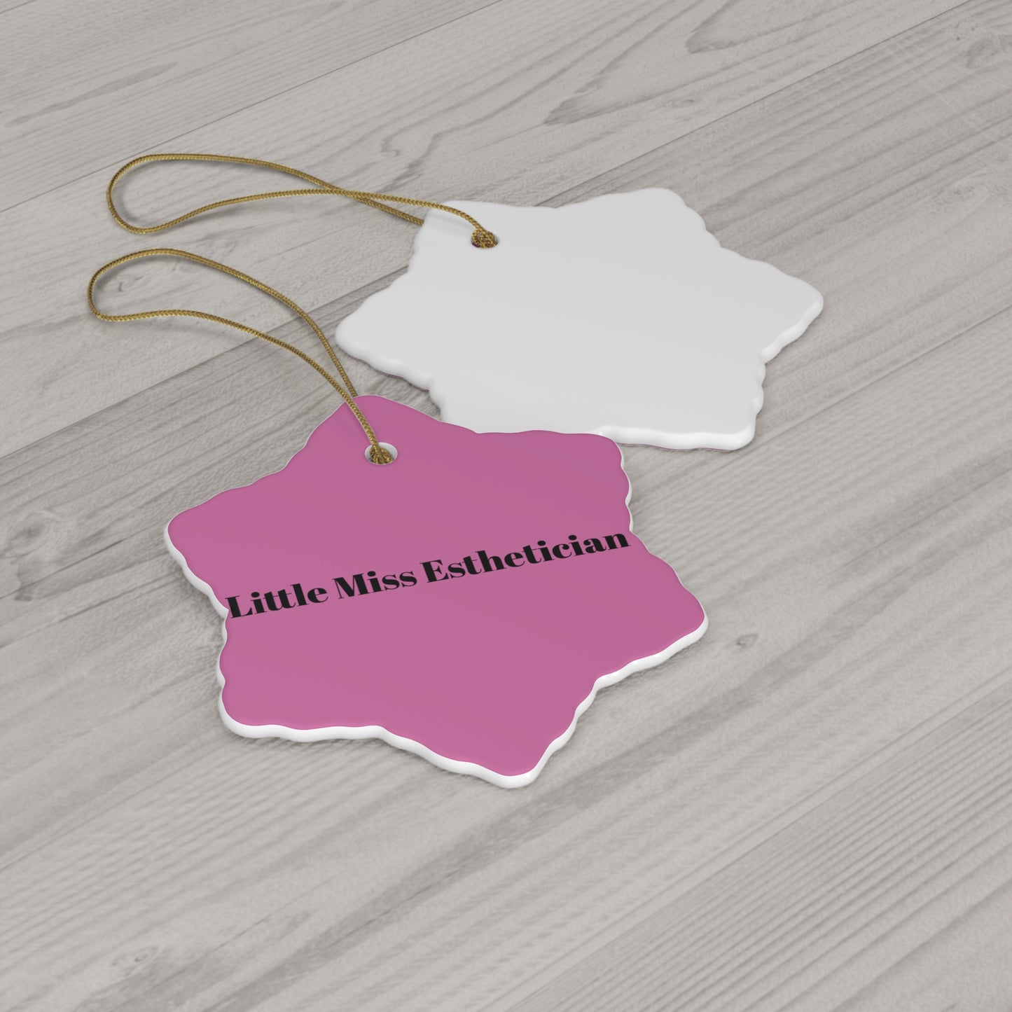 Little Miss Esthetician Ceramic Ornament