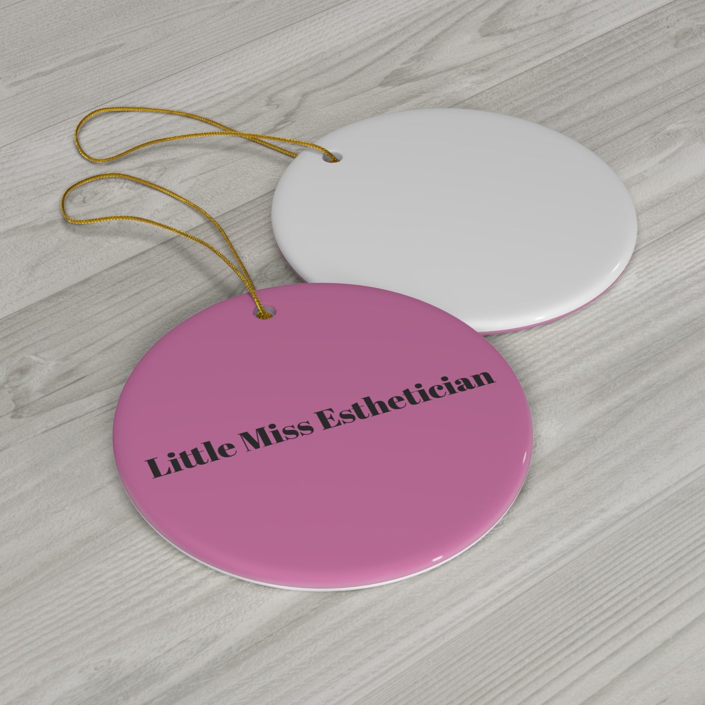 Little Miss Esthetician Ceramic Ornament