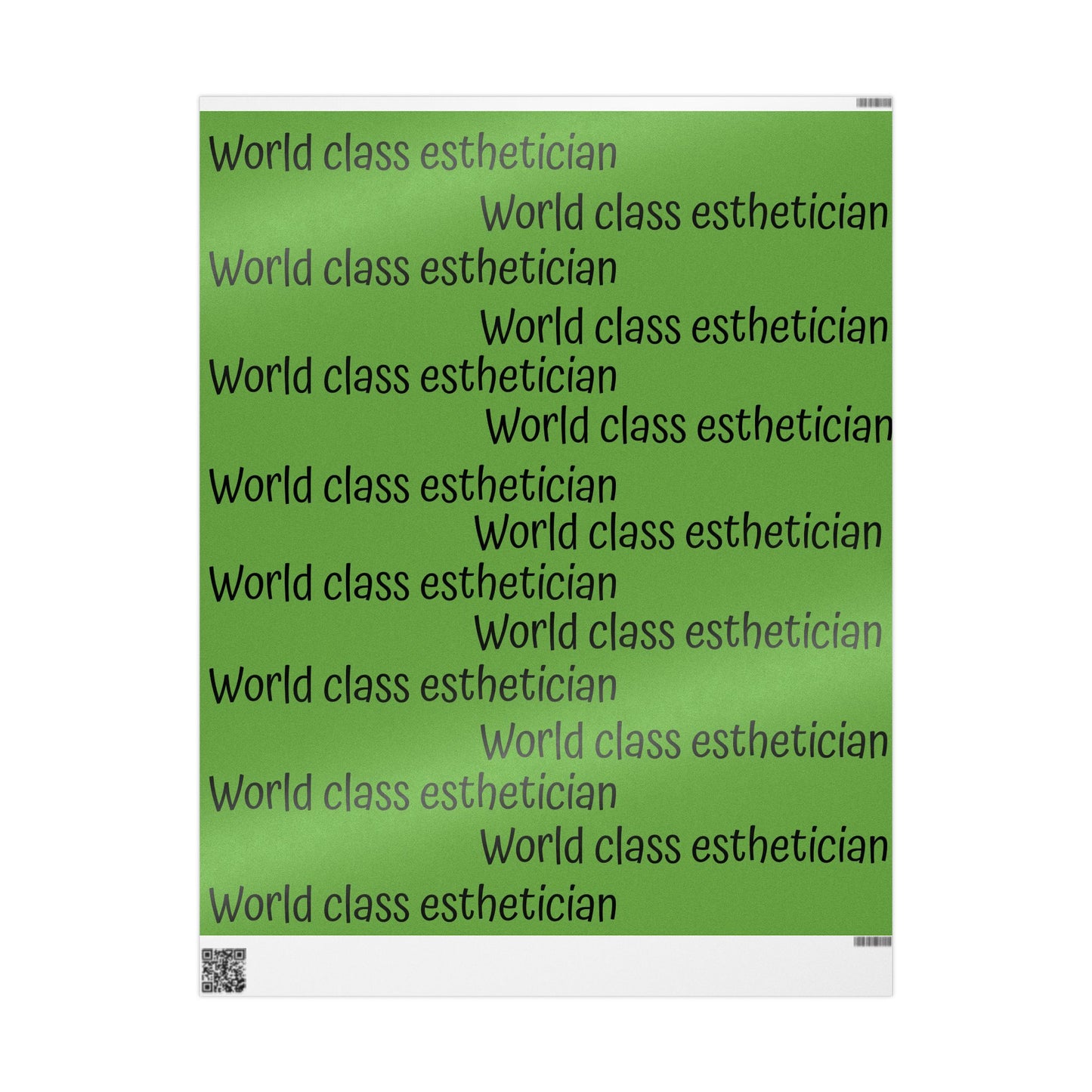 World Class Esthetician Wrapping Papers