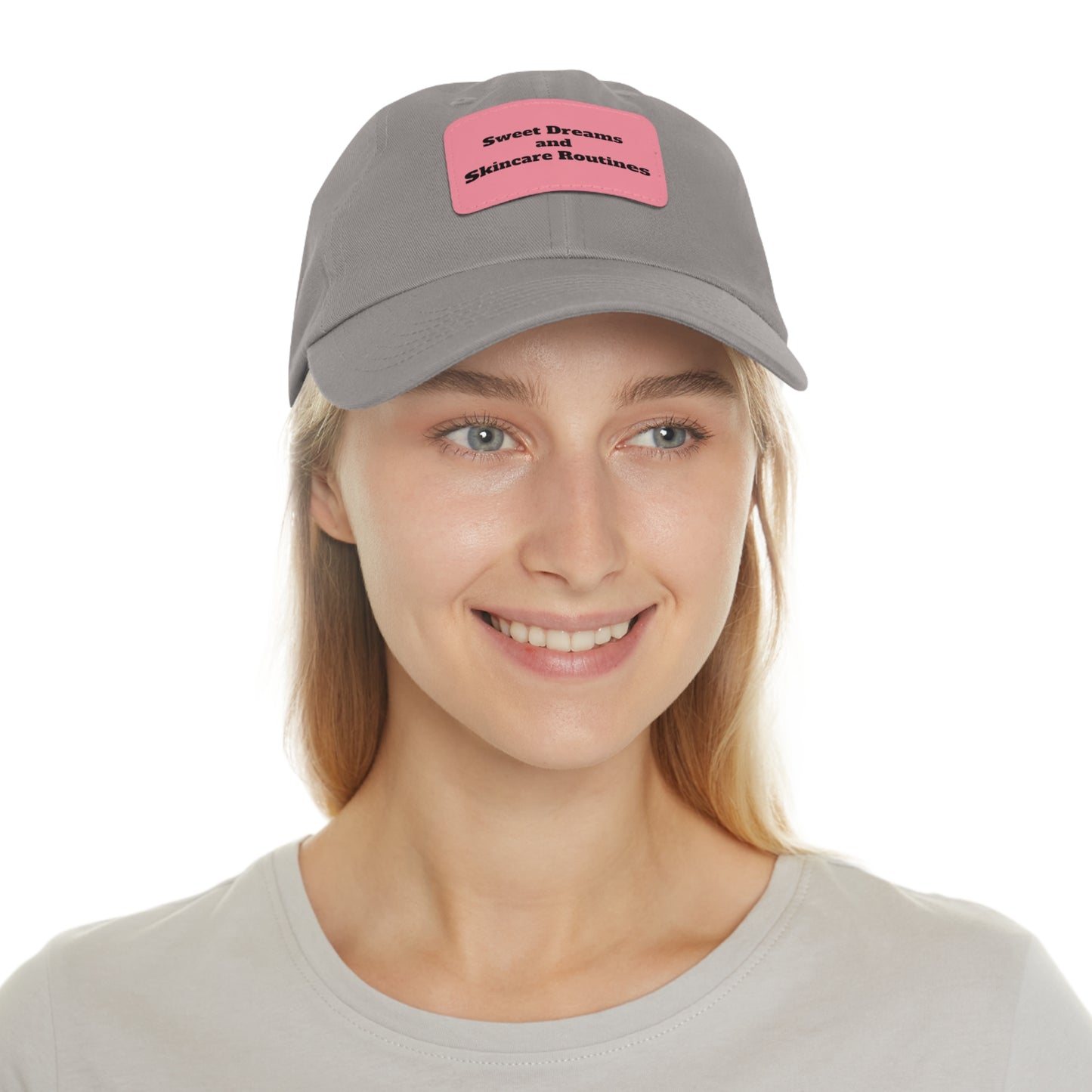 Sweet Dreams & Skincare Routines Hat with Leather Patch